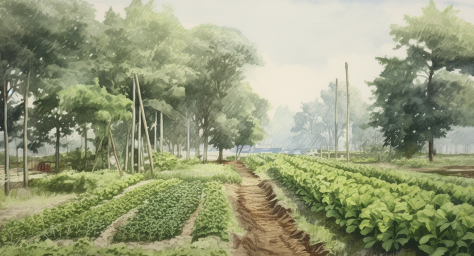 Image title: Klaus Lotz harvesting tree fruit. 
Alt text: Man picking fruit from a tree.